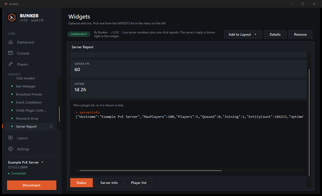 Community widget